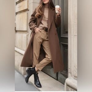 linda allard ellen tracy Women’s Tapered Wool Blend pants In Camel Size 6